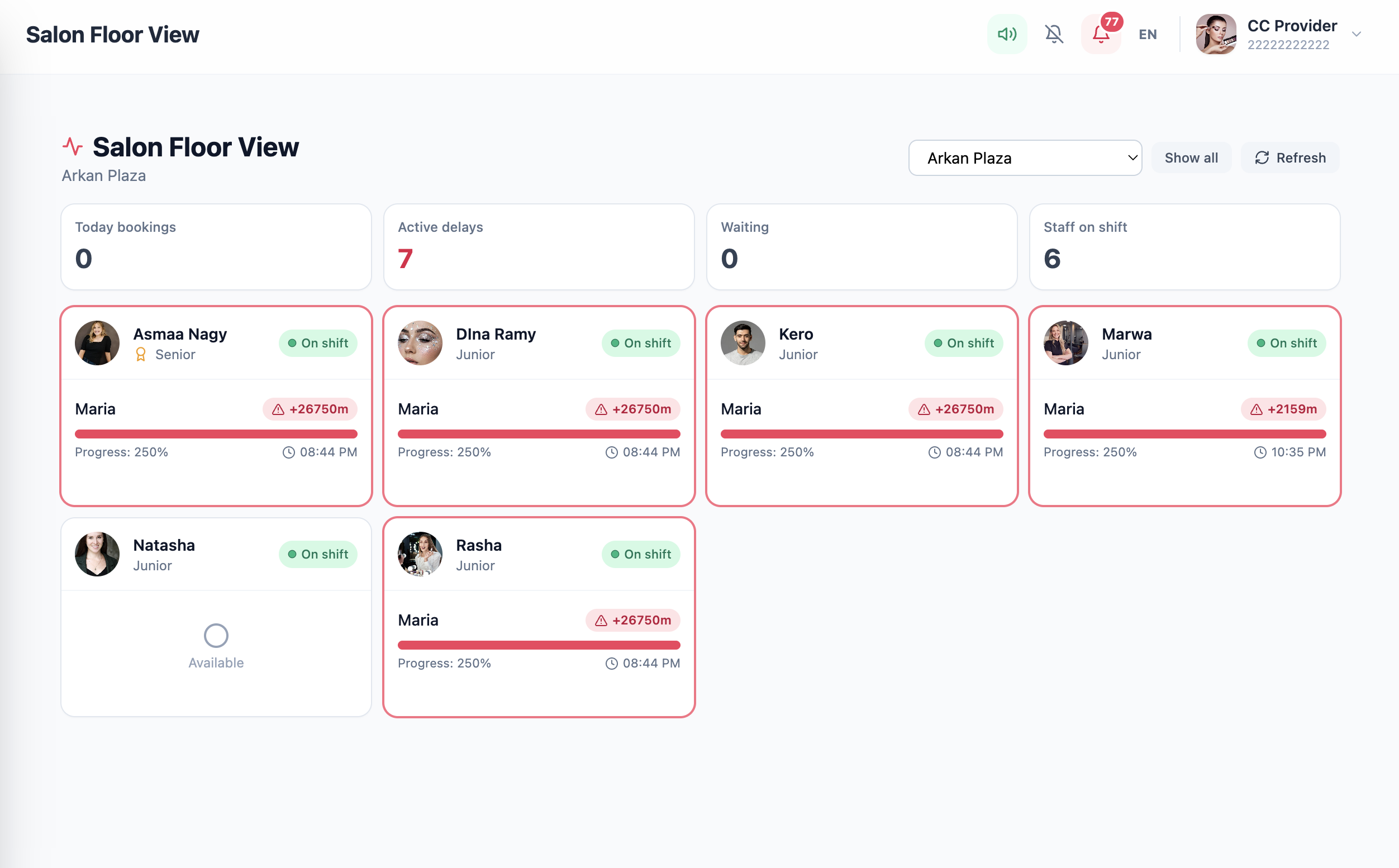 Vury command center dashboard
